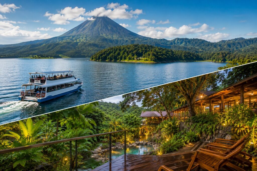 Traversée du lac Arenal vers Monteverde lors d'un Circuit Costa Rica accompagné avec séjour au Poco a Poco Hotel & Spa