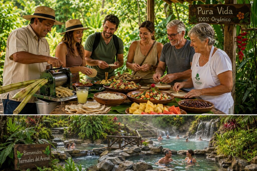 Ferme biologique et sources thermales d'Arenal 