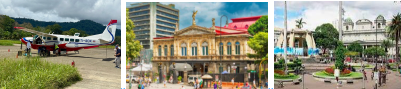 vol panoramique Costa Rica, visite de San José, centre-ville animé, culture costaricienne
