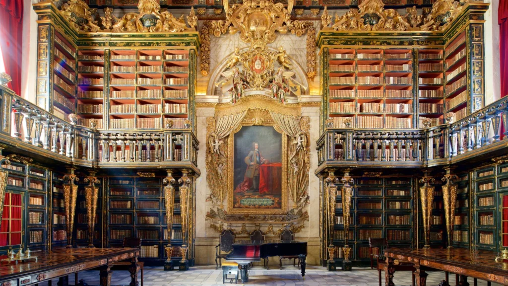 Biblioteca Joanina, bibliothèque baroque de l’Université de Coimbra – circuit découverte Portugal 2026