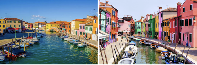 circuit Dolomites et lacs italiens : LES ÎLES DE LA LAGUNE : MURANO & BURANO