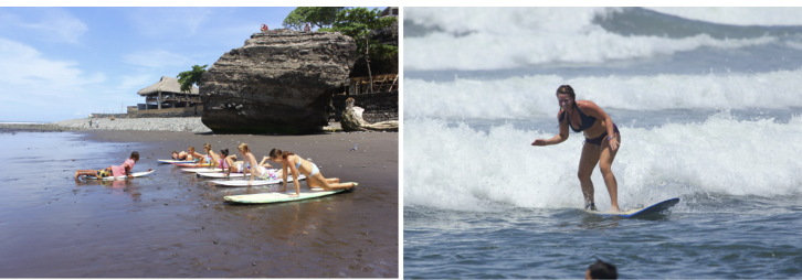 cours surf salvador famille el cuco initiation surf enfants