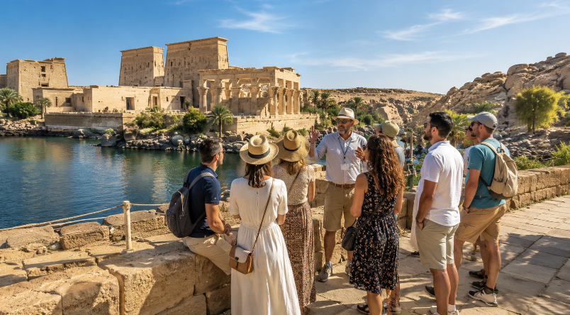 Temple d’Abou Simbel durant le circuit Égypte accompagné 2026