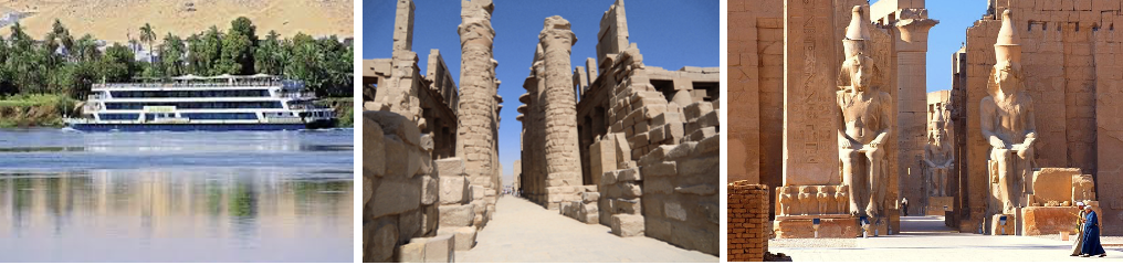 Croisière sur le Nil et temples de Karnak et Louxor en Égypte
