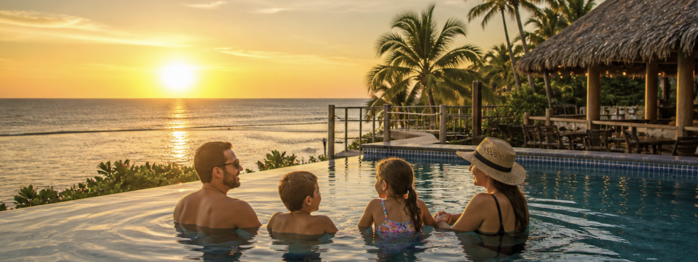 amille piscine plage el cuco salvador coucher soleil hotel