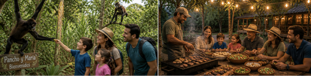 singes araignees salvador famille reserve bbq groupe nature