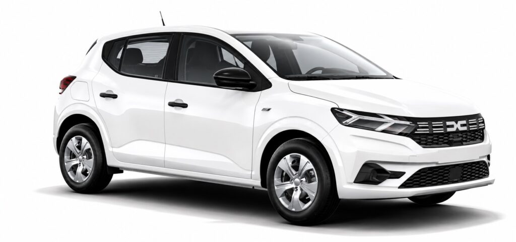 Location d'auto en Guadeloupe – Dacia Sandero III économique avec kilométrage illimité.