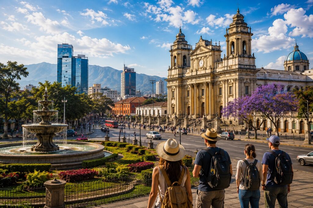 Visite de Guatemala City avec la Cathédrale métropolitaine, le Palais national de la Culture et le centre historique du Guatemala.