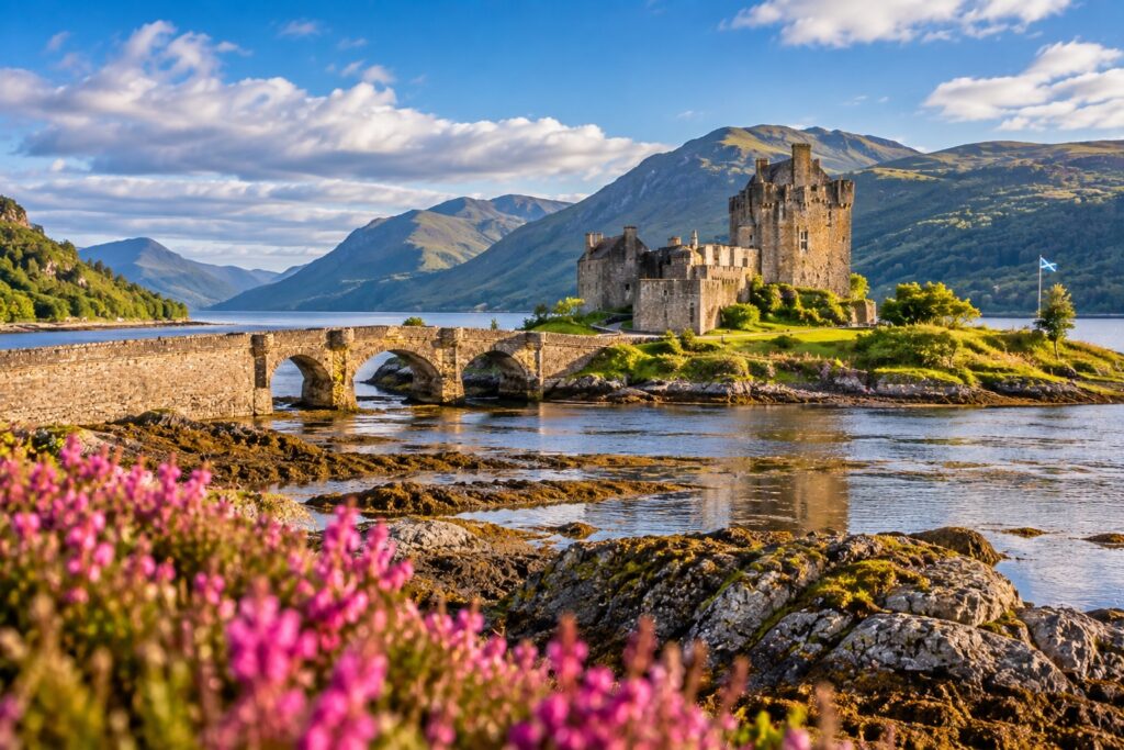 Château d’Eilean Donan sur la route vers l’île de Skye en Écosse