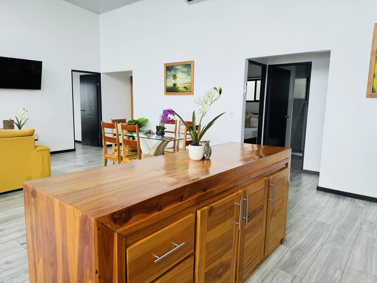 Salle à manger de la Villa à Uvita au Costa Rica