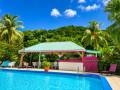 Piscine-Bungalows-Deshaies- espace-détente